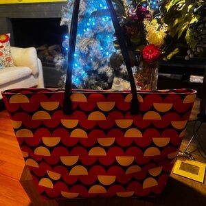 Stylish Kate Spade Pink, White, and Blue Bag